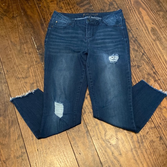 Celebrity Pink Denim - Celebrity Pink body sculpt distressed jeans.